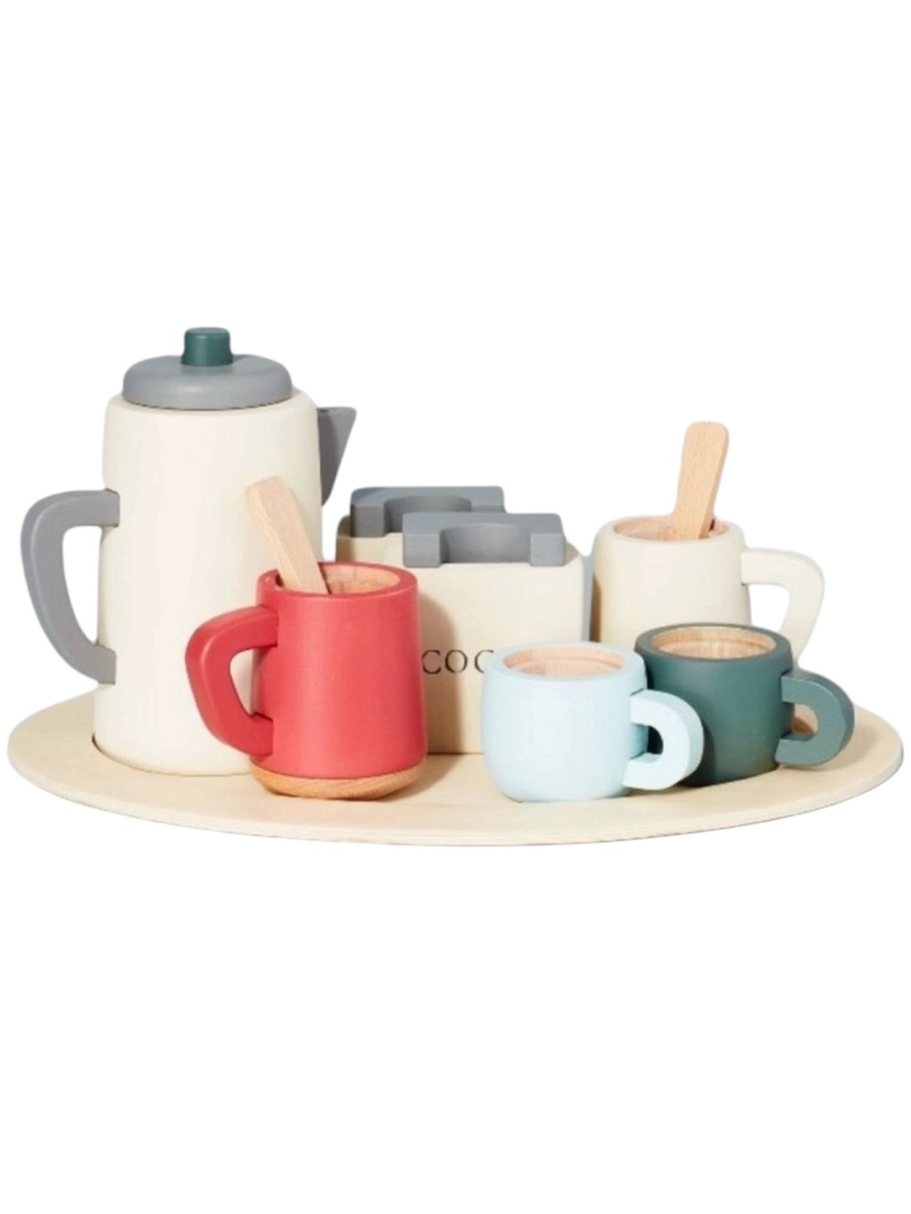 Hearth & Hand Coffee & Cocoa Wood Set Kids Toy